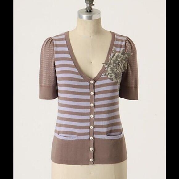 Anthropologie Moth Cattleya Cardigan Size XS - Picture 2 of 8